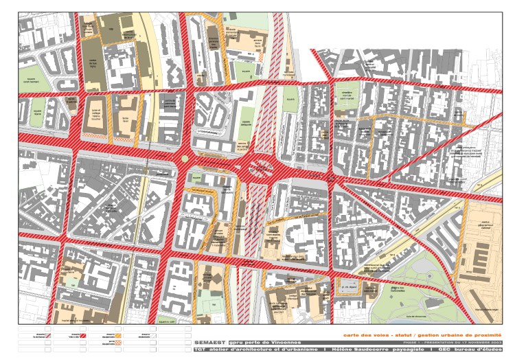 carte des voies: statut et gestion urbaine de proximité