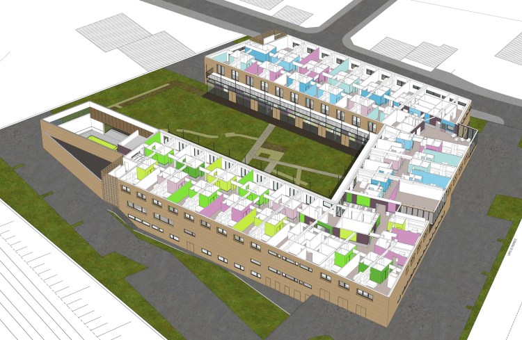 axonométrie du premier étage