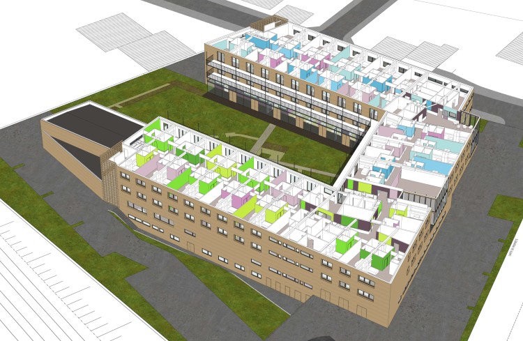 axonométrie du deuxième étage