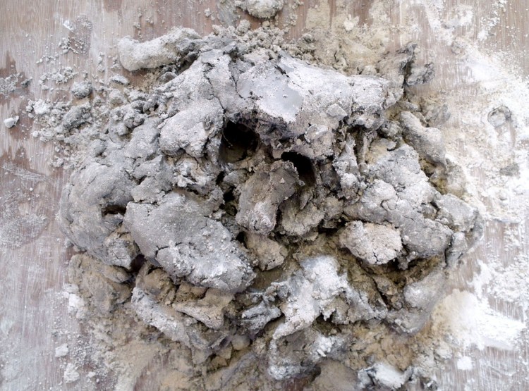 pétrissage en cours